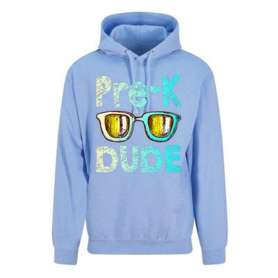 Prek Dude Back To School First Day Of Preschool Boy Gift Unisex Surf Hoodie