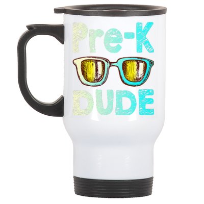 Prek Dude Back To School First Day Of Preschool Boy Gift Stainless Steel Travel Mug