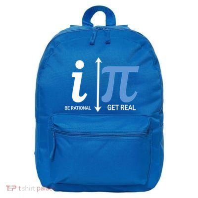 Pi Day Be Rational Real Funny Math Teacher Pun Joke Gift 16 in Basic Backpack