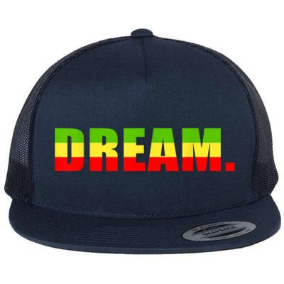 Peace Dream Black Emancipation Anti Rasist Flat Bill Trucker Hat