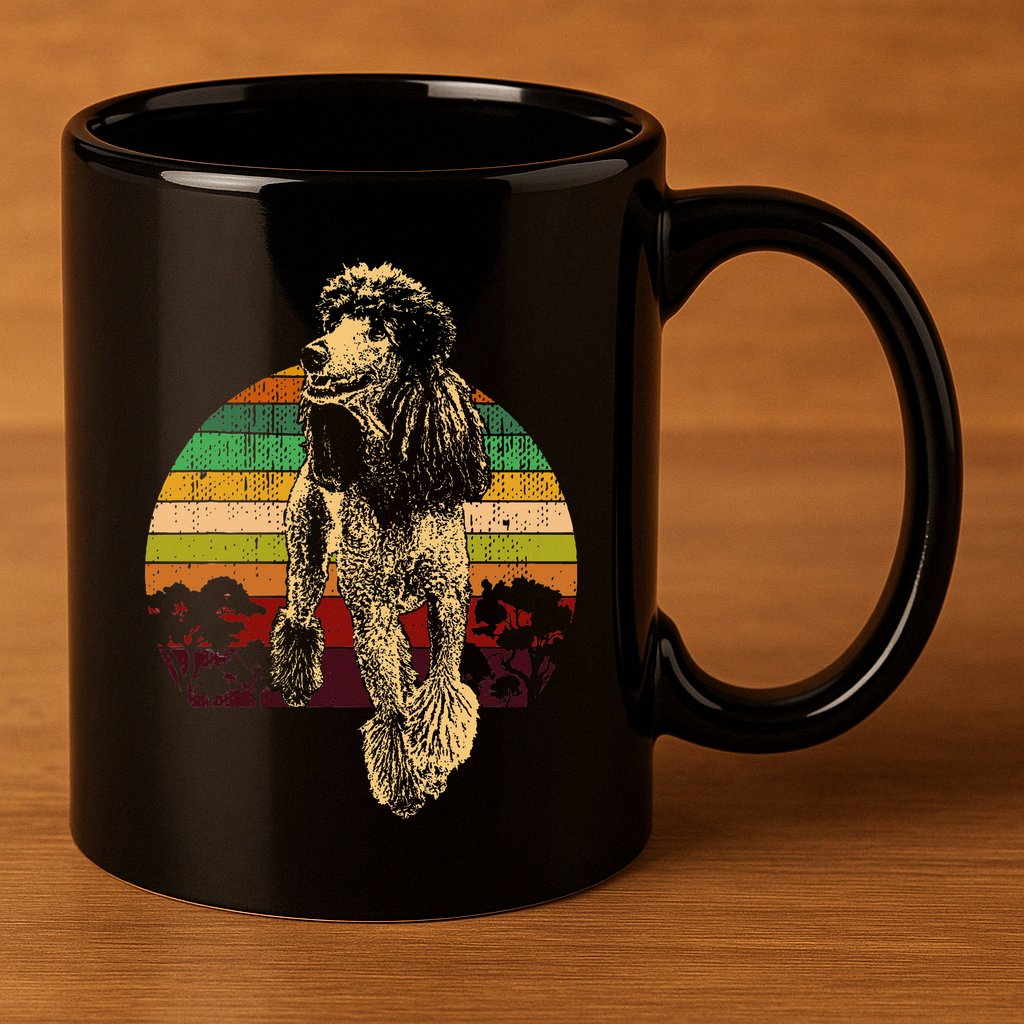 Poodle Dog Breed 11oz C Handle Ceramic Mug