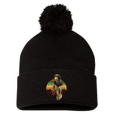 Poodle Dog Breed Pom Pom 12in Knit Beanie
