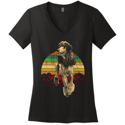 Poodle Dog Breed Women's V-Neck T-Shirt