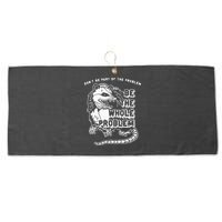 Possum Don't Be Part Of The Problem Be The Entire Problem Large Microfiber Waffle Golf Towel