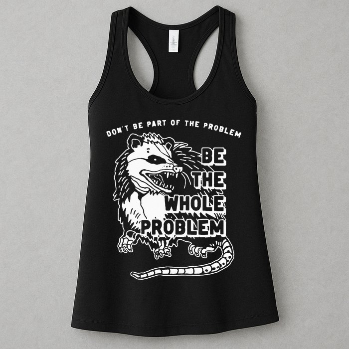 Possum Don't Be Part Of The Problem Be The Entire Problem Womens Tank Top