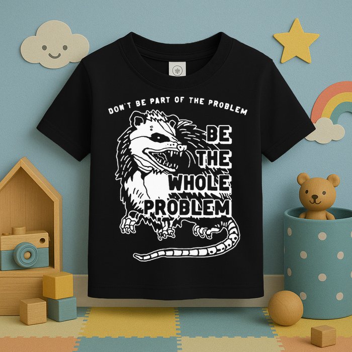 Possum Don't Be Part Of The Problem Be The Entire Problem Toddler T-Shirt
