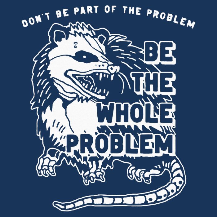 Possum Don't Be Part Of The Problem Be The Entire Problem Infant Baby Jersey Bodysuit