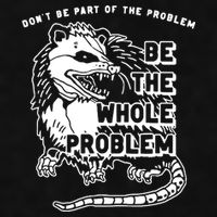 Possum Don't Be Part Of The Problem Be The Entire Problem Ladies PosiCharge Tri-Blend Wicking Tank