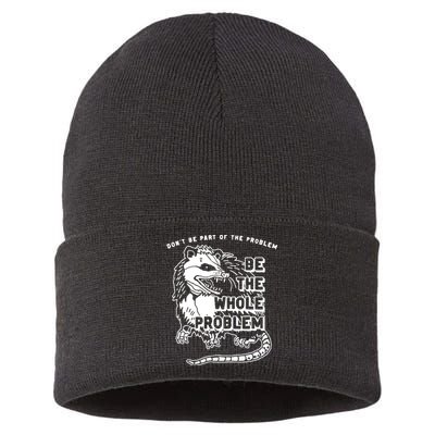 Possum Don't Be Part Of The Problem Be The Entire Problem Sustainable Knit Beanie