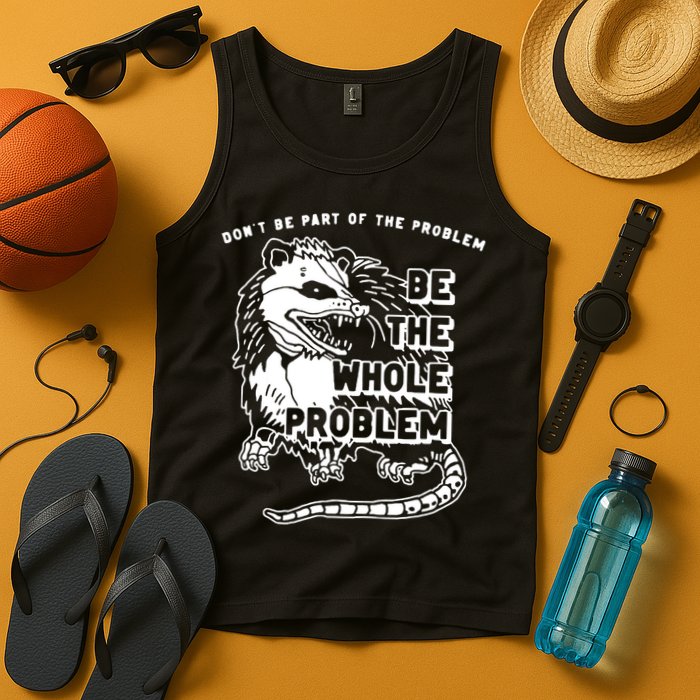 Possum Don't Be Part Of The Problem Be The Entire Problem Tank Top