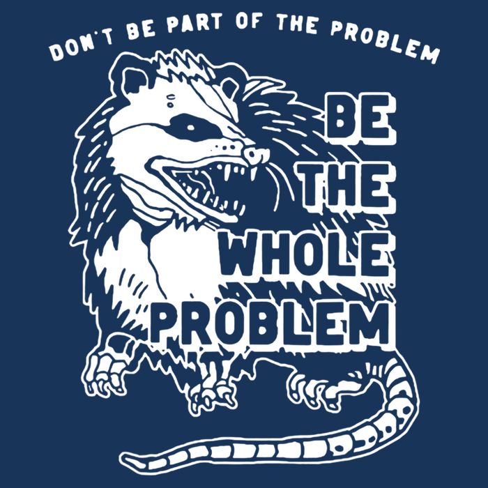 Possum Don't Be Part Of The Problem Be The Entire Problem Infant Baby Jersey Bodysuit