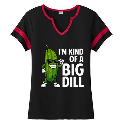 Pickle Design Big Dill Pickle Lover Ladies Halftime Notch Neck Tee