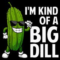 Pickle Design Big Dill Pickle Lover Drawstring Bag