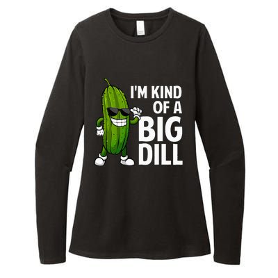 Pickle Design Big Dill Pickle Lover Womens CVC Long Sleeve Shirt