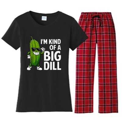 Pickle Design Big Dill Pickle Lover Women's Flannel Pajama Set