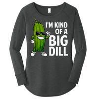 Pickle Design Big Dill Pickle Lover Women's Perfect Tri Tunic Long Sleeve Shirt