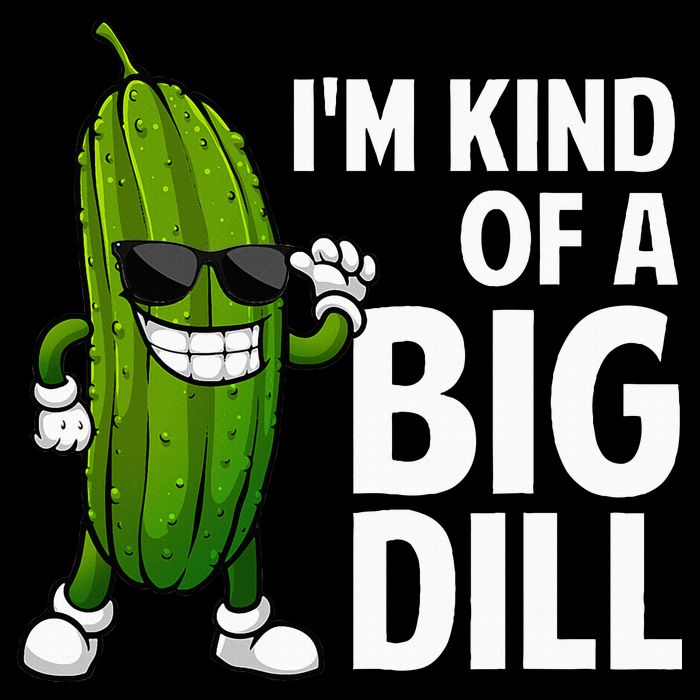 Pickle Design Big Dill Pickle Lover Flatbill Hat