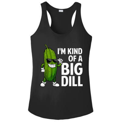 Pickle Design Big Dill Pickle Lover Ladies PosiCharge Competitor Racerback Tank