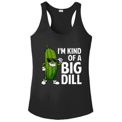 Pickle Design Big Dill Pickle Lover Ladies PosiCharge Competitor Racerback Tank