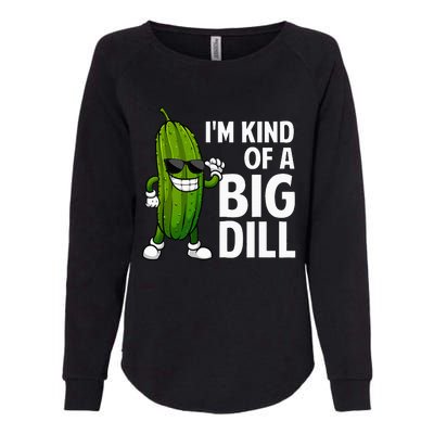 Pickle Design Big Dill Pickle Lover Womens California Wash Sweatshirt