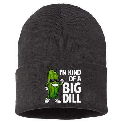 Pickle Design Big Dill Pickle Lover Sustainable Knit Beanie