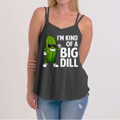 Pickle Design Big Dill Pickle Lover Women's Strappy Tank