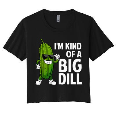 Pickle Design Big Dill Pickle Lover Crop Top