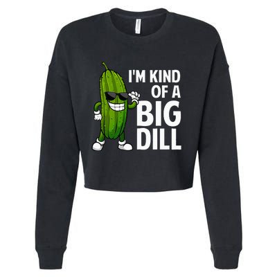 Pickle Design Big Dill Pickle Lover Cropped Pullover Crew