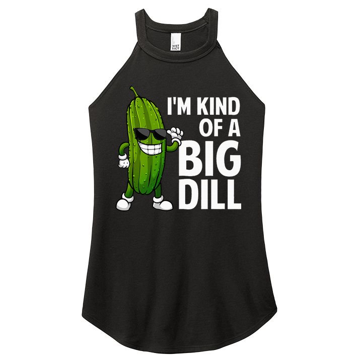 Pickle Design Big Dill Pickle Lover Women's Perfect Tri Rocker Tank