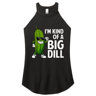 Pickle Design Big Dill Pickle Lover Women's Perfect Tri Rocker Tank