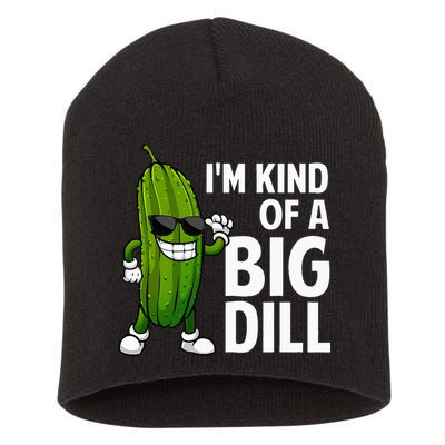 Pickle Design Big Dill Pickle Lover Short Acrylic Beanie