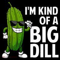 Pickle Design Big Dill Pickle Lover Short Acrylic Beanie