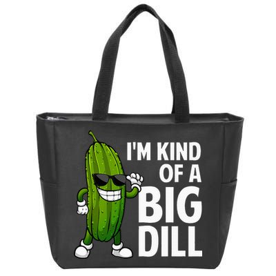Pickle Design Big Dill Pickle Lover Zip Tote Bag