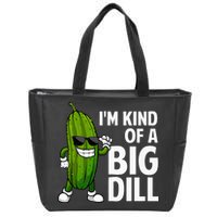 Pickle Design Big Dill Pickle Lover Zip Tote Bag