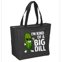 Pickle Design Big Dill Pickle Lover Zip Tote Bag