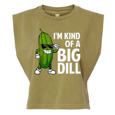 Pickle Design Big Dill Pickle Lover Garment-Dyed Women's Muscle Tee