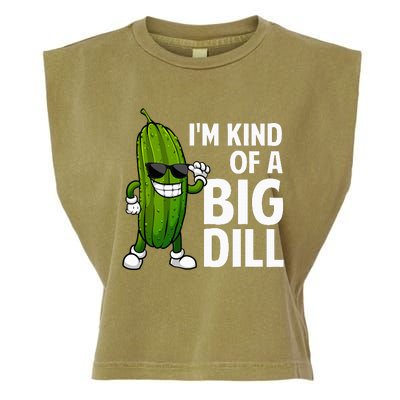 Pickle Design Big Dill Pickle Lover Garment-Dyed Women's Muscle Tee