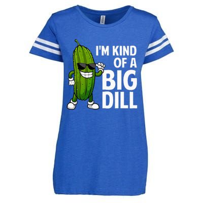 Pickle Design Big Dill Pickle Lover Enza Ladies Jersey Football T-Shirt