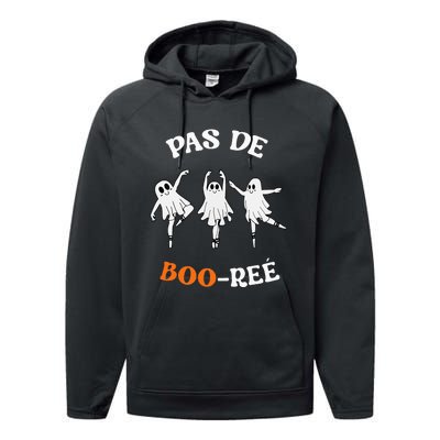 Pas De BooréE Ghost Ballet Dancer Halloween Performance Fleece Hoodie