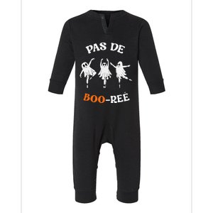 Pas De BooréE Ghost Ballet Dancer Halloween Infant Fleece One Piece