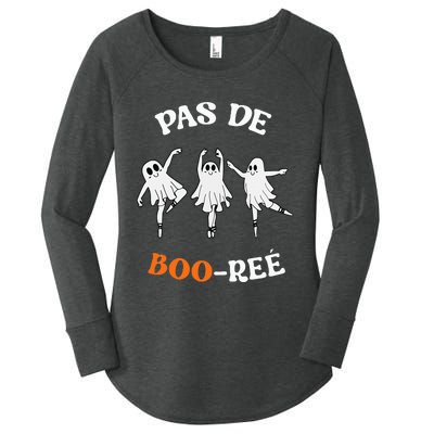 Pas De BooréE Ghost Ballet Dancer Halloween Women's Perfect Tri Tunic Long Sleeve Shirt