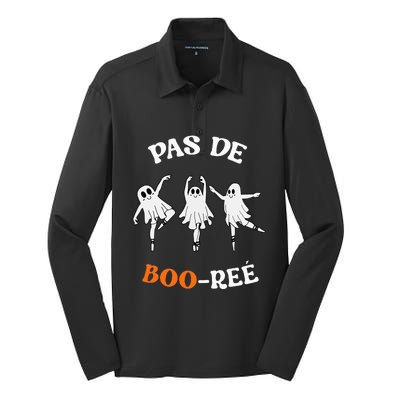 Pas De BooréE Ghost Ballet Dancer Halloween Silk Touch Performance Long Sleeve Polo