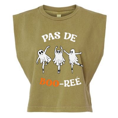 Pas De BooréE Ghost Ballet Dancer Halloween Garment-Dyed Women's Muscle Tee