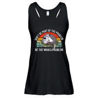 Possum Don't Be Part Of The Problem Be The Whole Problem Ladies Essential Flowy Tank