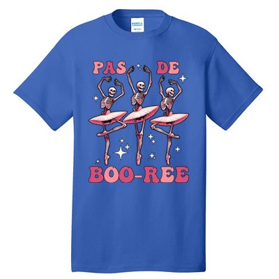 Pas De BooréE Funny Halloween Ballet Dancer Boo Re Skeleton Gift Tall T-Shirt