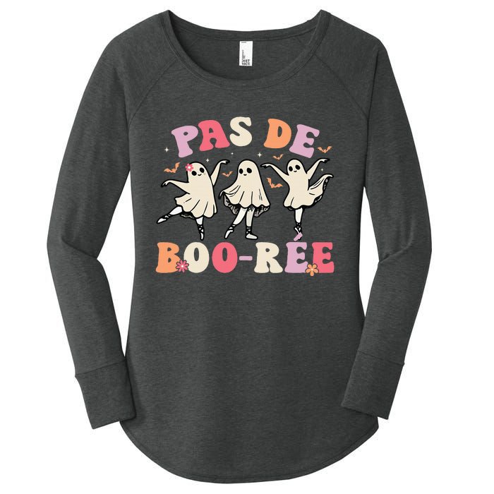 Pas De BooréE Ghost Ballet Dancer Halloween Dance Teacher Women's Perfect Tri Tunic Long Sleeve Shirt