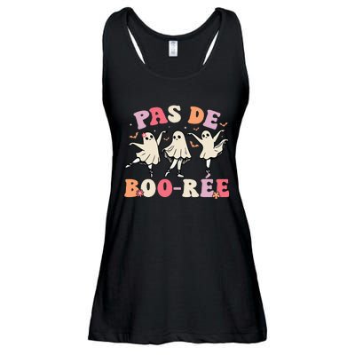 Pas De BooréE Ghost Ballet Dancer Halloween Dance Teacher Ladies Essential Flowy Tank