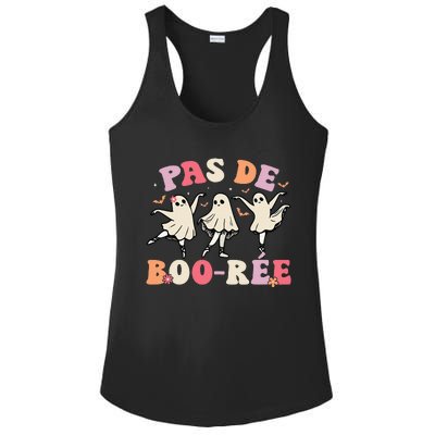 Pas De BooréE Ghost Ballet Dancer Halloween Dance Teacher Ladies PosiCharge Competitor Racerback Tank