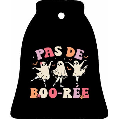 Pas De BooréE Ghost Ballet Dancer Halloween Dance Teacher Ceramic Bell Ornament