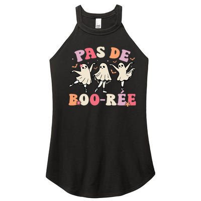 Pas De BooréE Ghost Ballet Dancer Halloween Dance Teacher Women's Perfect Tri Rocker Tank